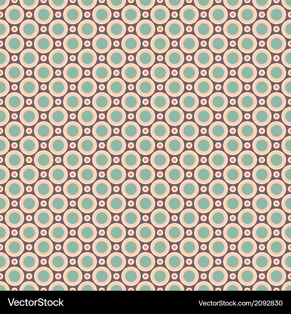 Retro Floral Seamless Pattern vector image