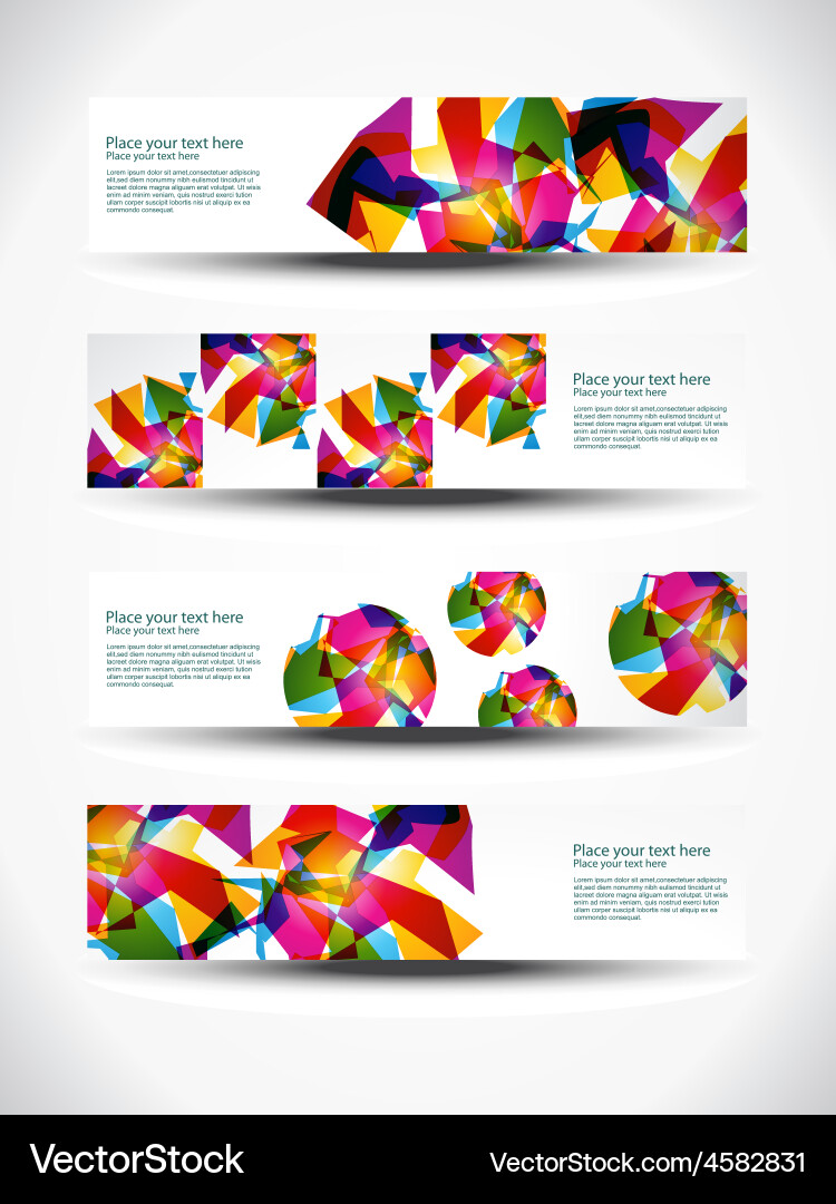Abstract header vector image