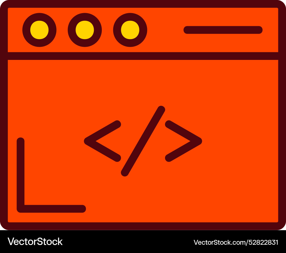 Coding icon design Vector Image