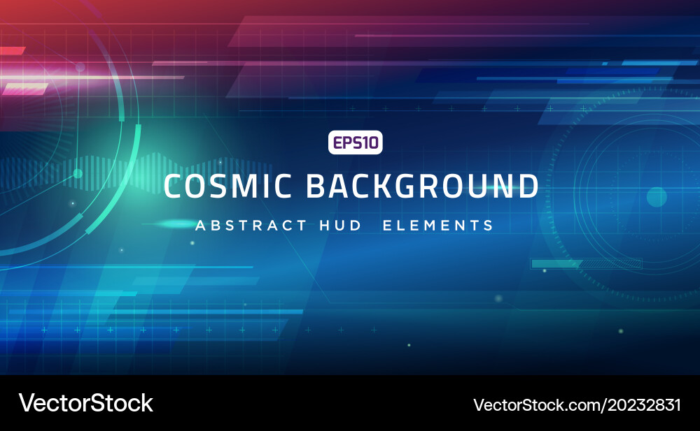 Cosmic shining abstract background vector image