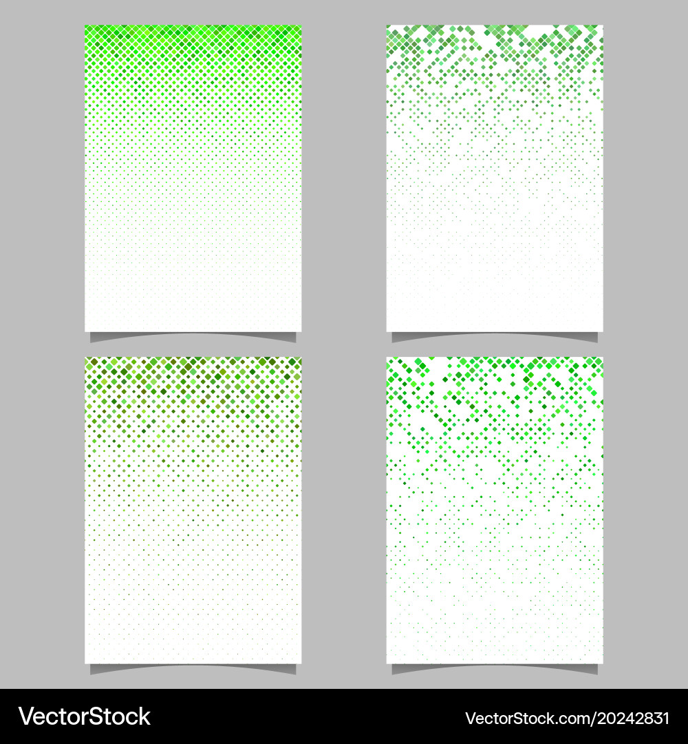 Diagonal square pattern flyer template - mosaic vector image