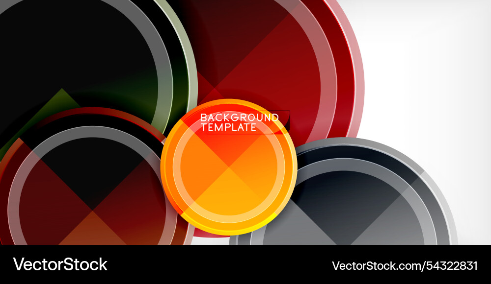 Minimal geometric abstract background circle Vector Image