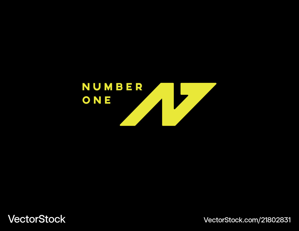 N ein geometrisches Design-Logo Symbol N ein geometrisches Design-Logo Symbol vektorbild