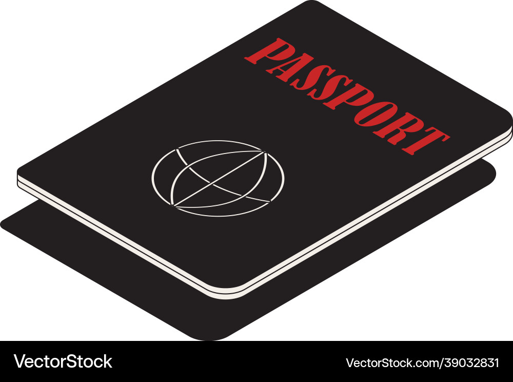 Passport for voting composition Passport for voting composition vector image