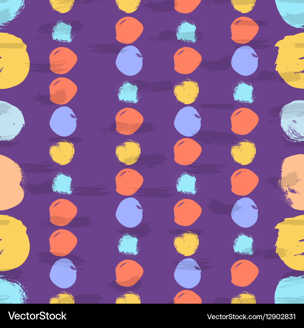 Seamless colorful pattern with circles Vector Image