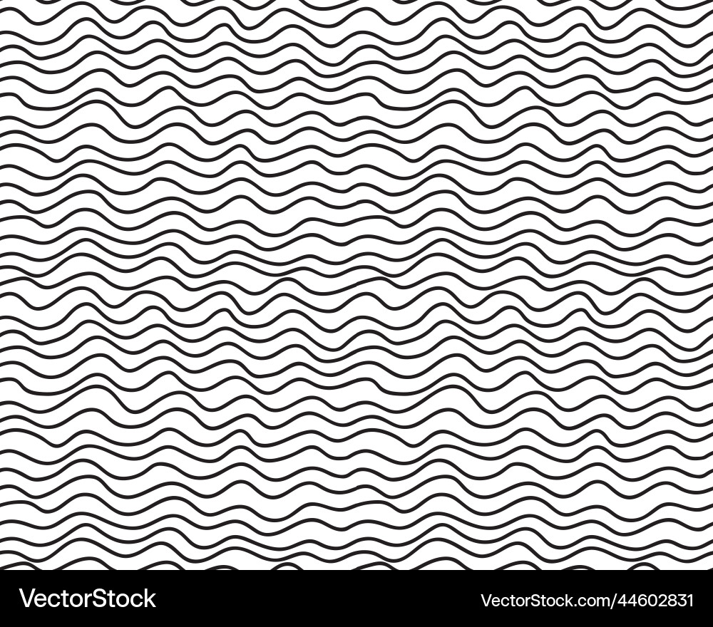 Seamless Wave Lines Pattern vector image