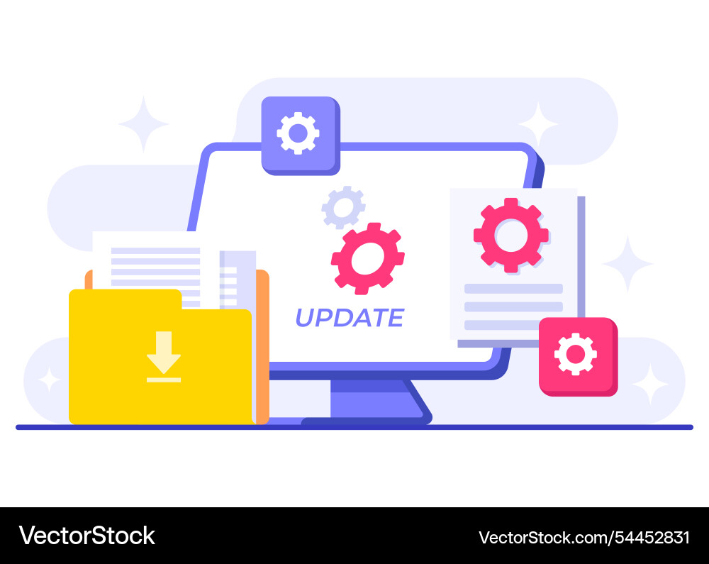 System maintenance flat error fixing trouble System maintenance flat error fixing trouble vector image