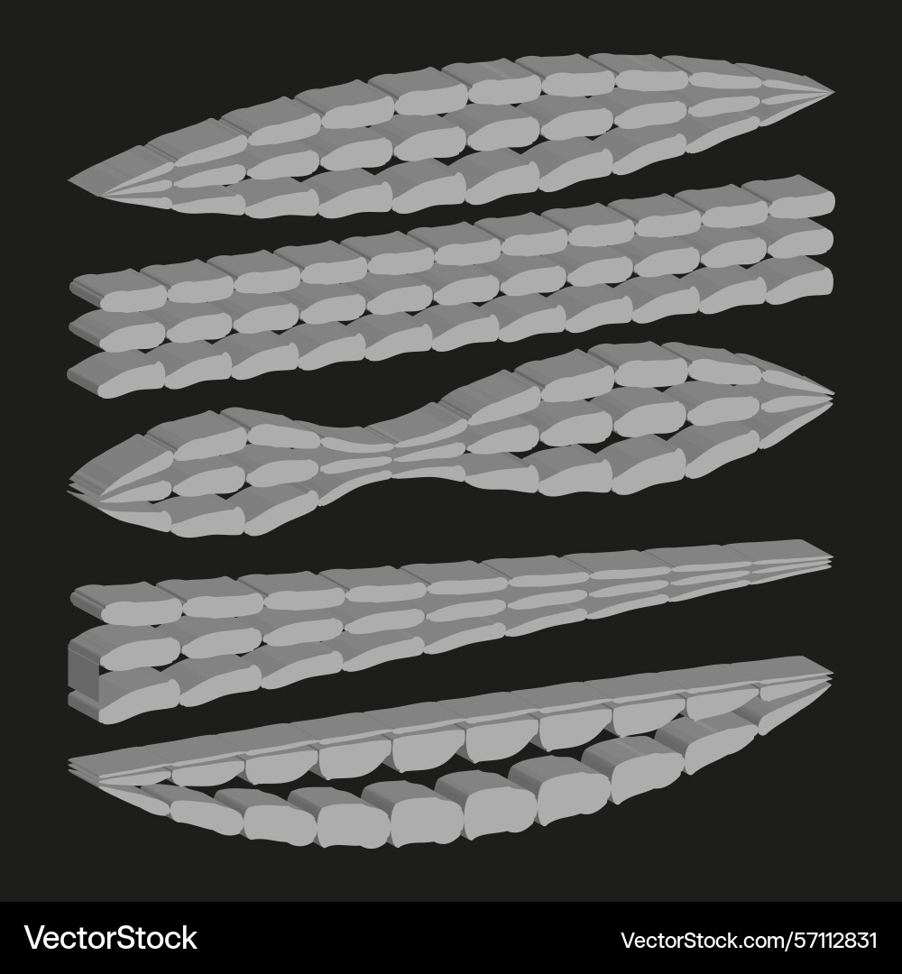 Twisted capsule shape 3d rotation form abstract Twisted capsule shape 3d rotation form abstract vector image