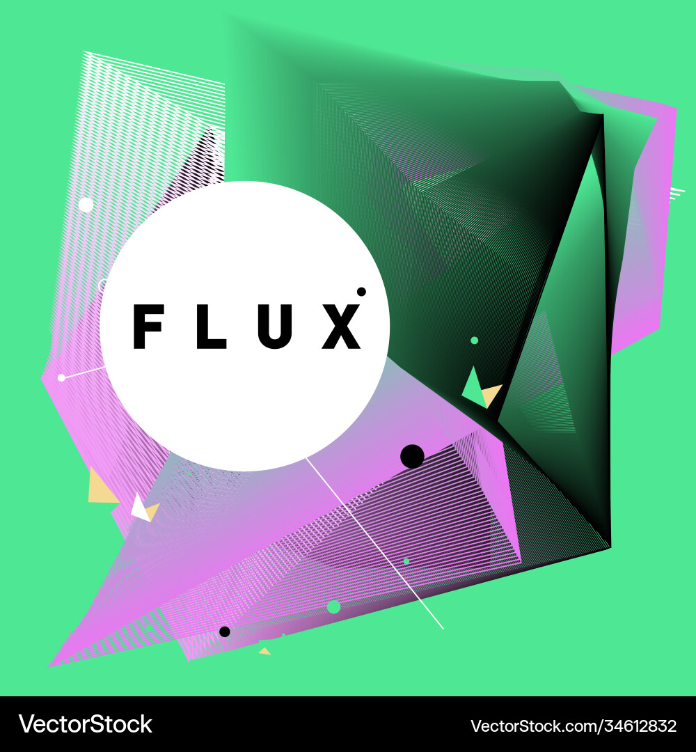 3d colorful wave background dynamic flux effect 3d colorful wave background dynamic flux effect Vector Image
