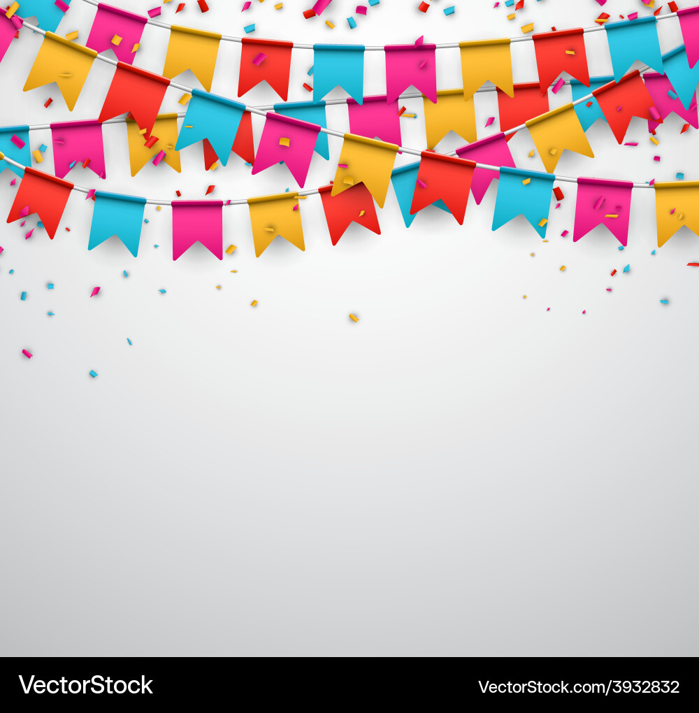 Bunte Party Feier Hintergrund Vektorbild