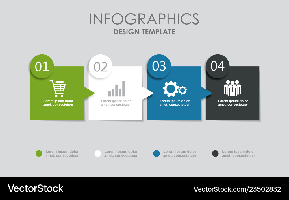 Infographic Template - Data Visualization vector image