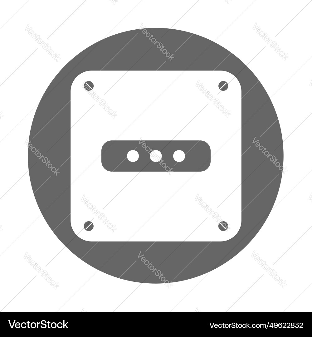 Simple of socket plug icon isolated on background Simple of socket plug icon isolated on background vector image
