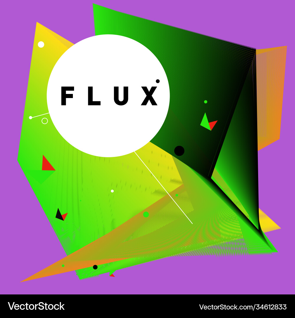 3d colorful wave background dynamic flux effect 3d colorful wave background dynamic flux effect Vector Image