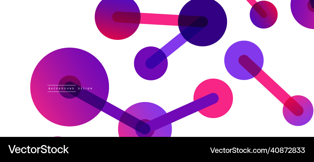 Abstract background round dots connected by lines Abstract background round dots connected by lines Vector Image