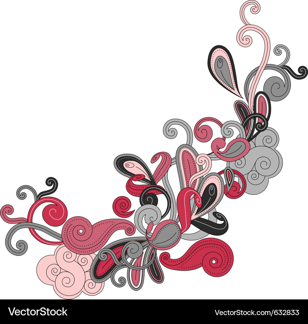 Abstract contour shape Vector Image