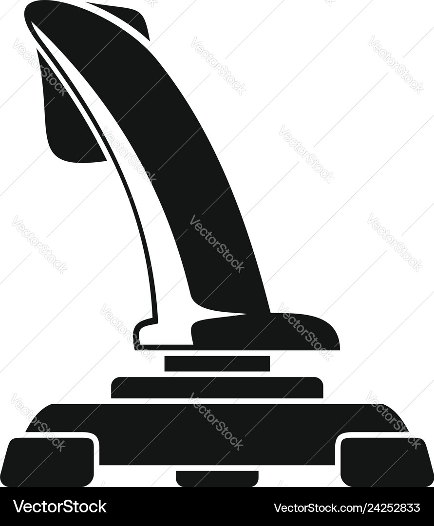 Airplane joystick icon simple style Airplane joystick icon simple style vector image