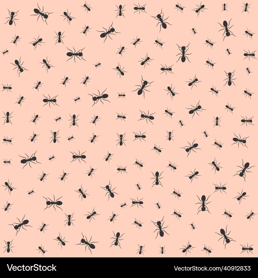 Ant seamless pattern background Ant seamless pattern background Vector Image