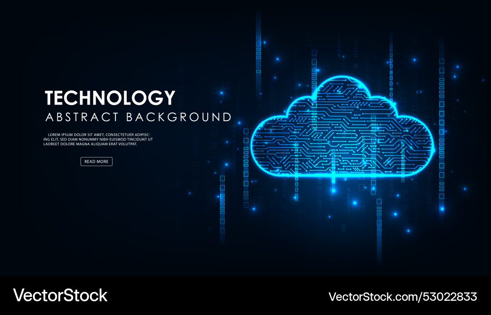 Futuristic cloud computing internet cyber Futuristic cloud computing internet cyber vector image
