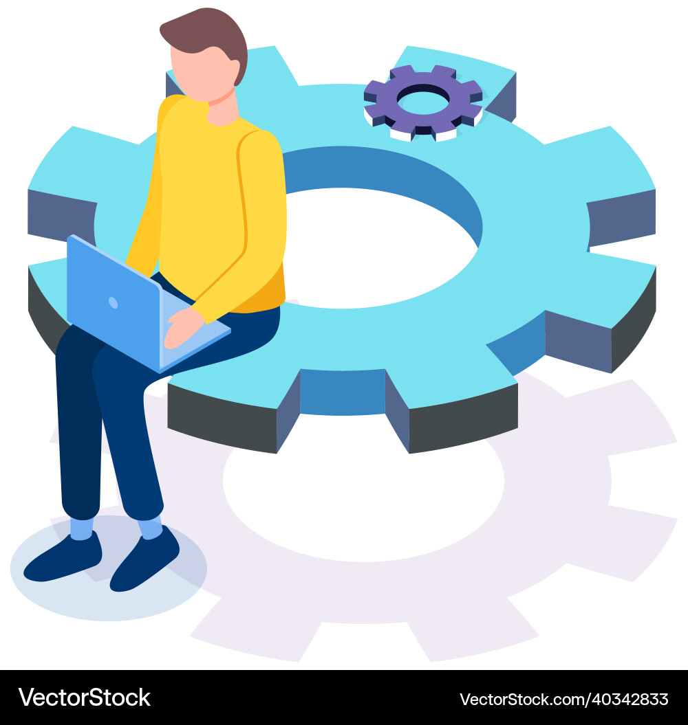 Phone customization application development vector image