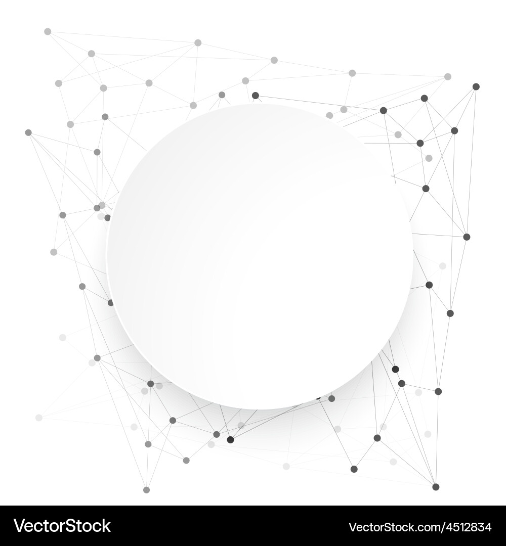Abstract Network Polygon Background vector image