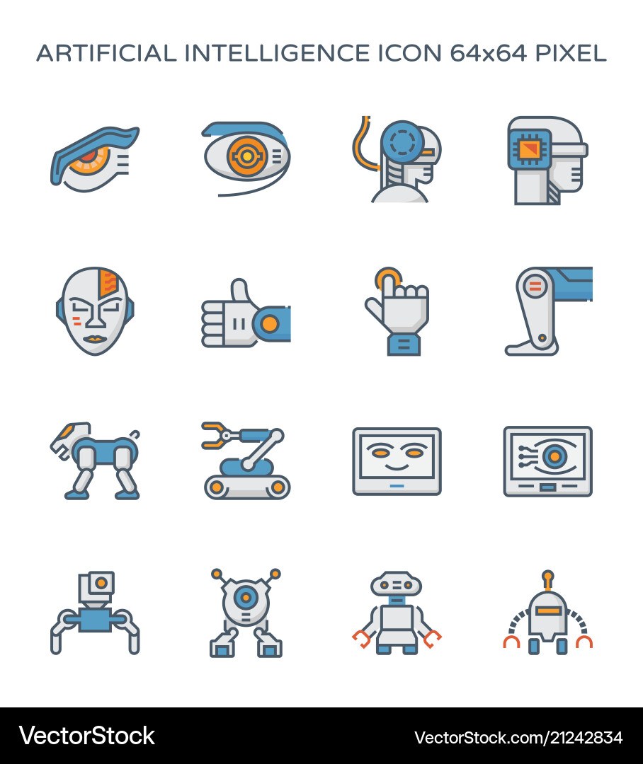 Artificial intelligence icon Artificial intelligence icon vector image