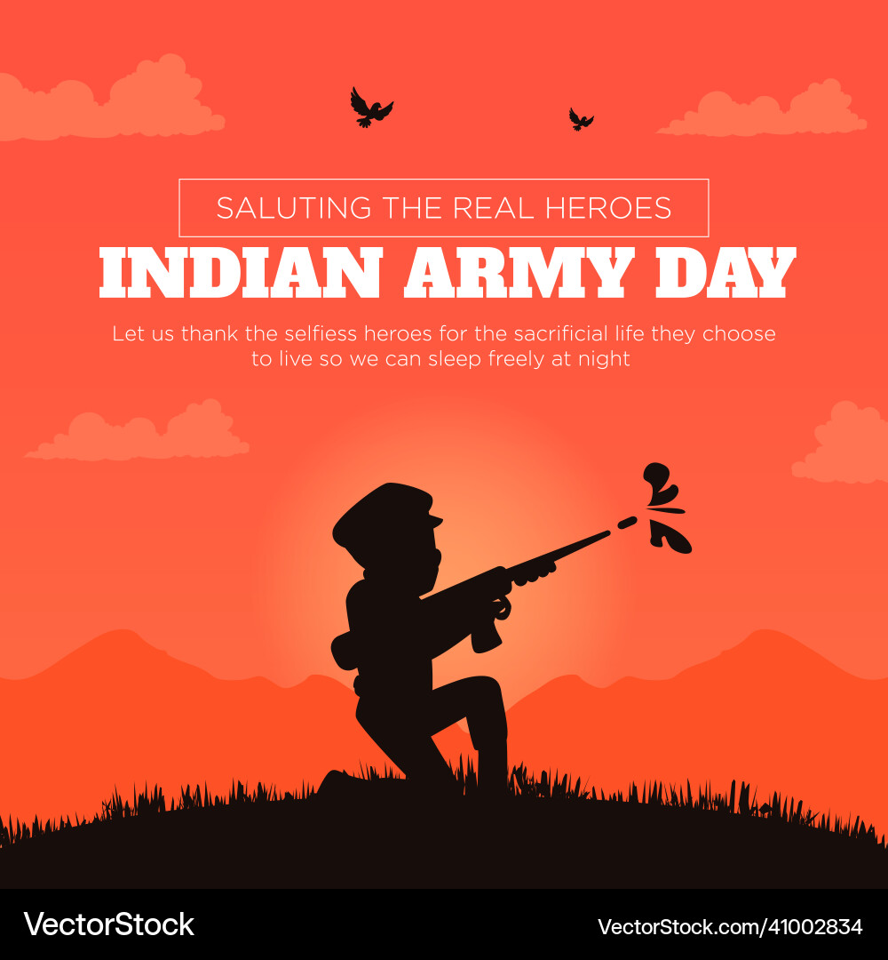 Banner Design der indischen Armee Tag Banner Design der indischen Armee Tag vektorbild