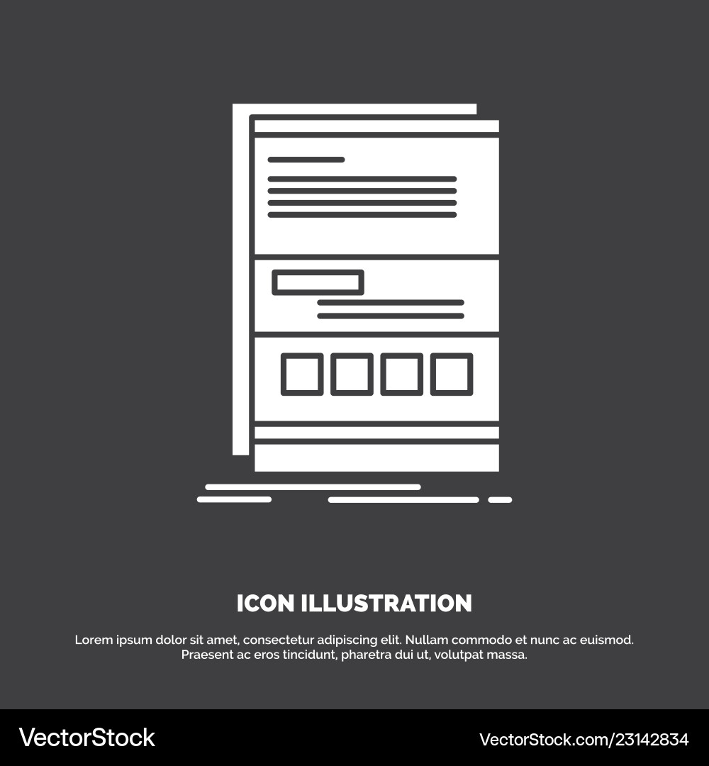 Browser dynamic internet page responsive icon Vector Image