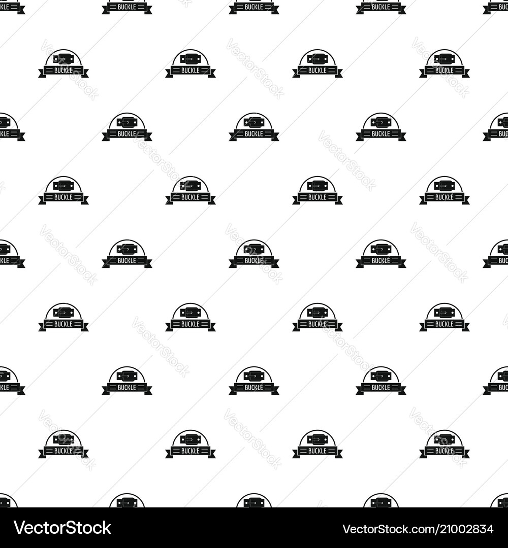 Buckle element pattern seamless Vector Image