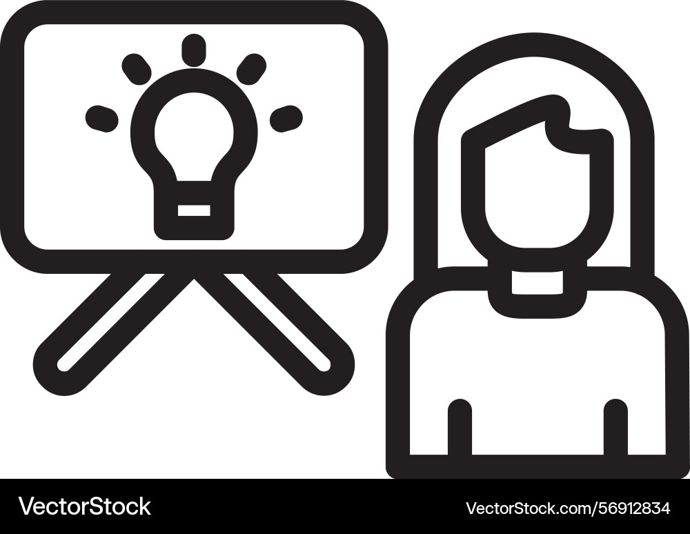 Concept linear style icon design vector image