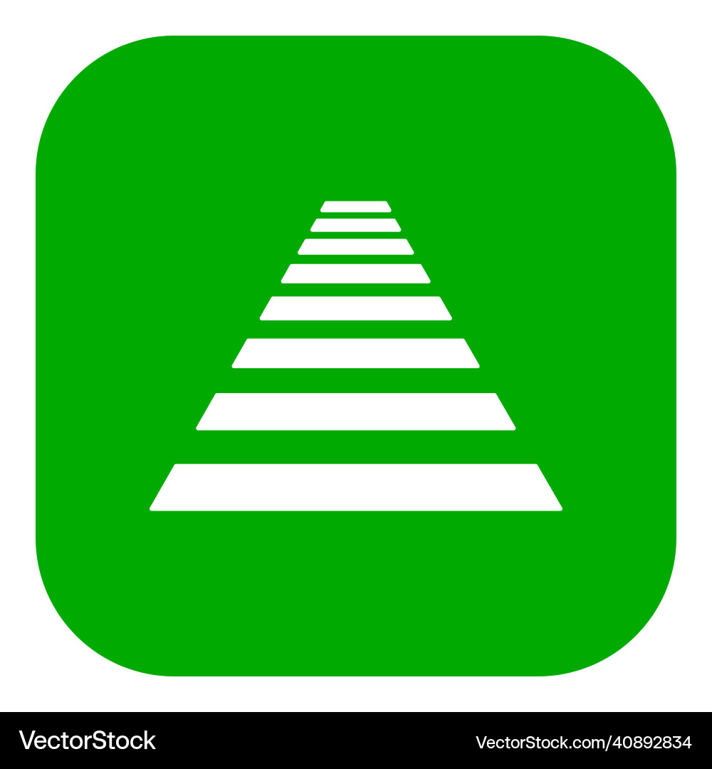 Cross walk and app icon vector image