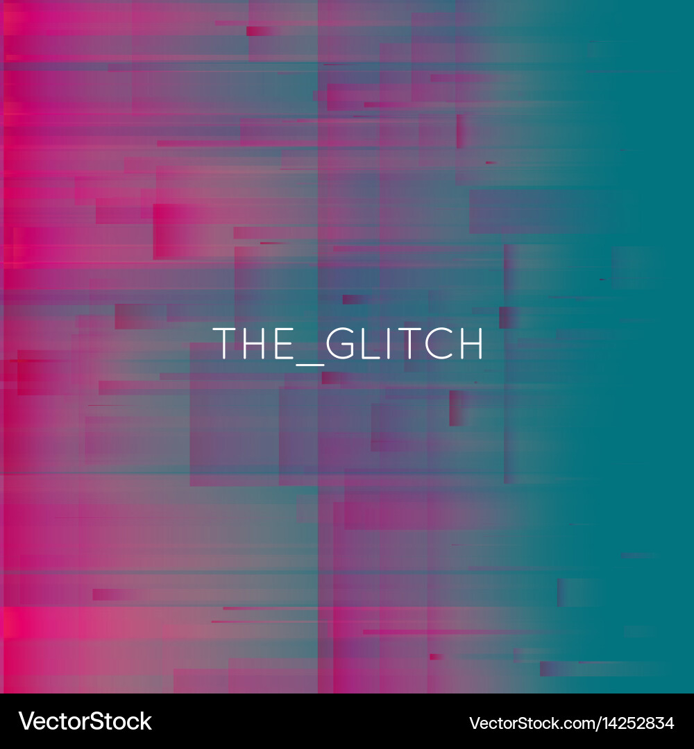 Glitch background digital image data Vector Image