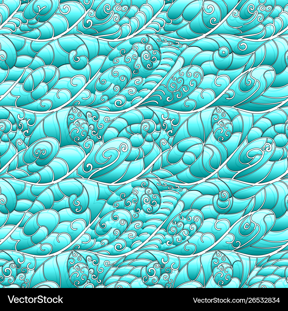 Seamless abstract stylized pattern Seamless abstract stylized pattern vector image