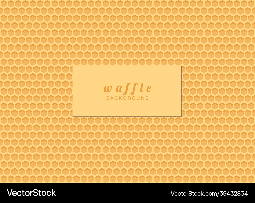 Seamless pattern background waffle Vector Image