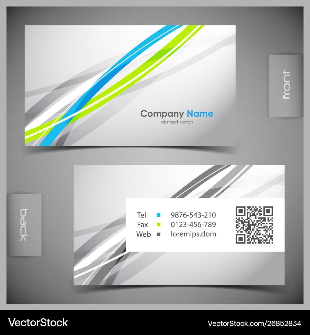 Set creative business cards Set creative business cards vector image