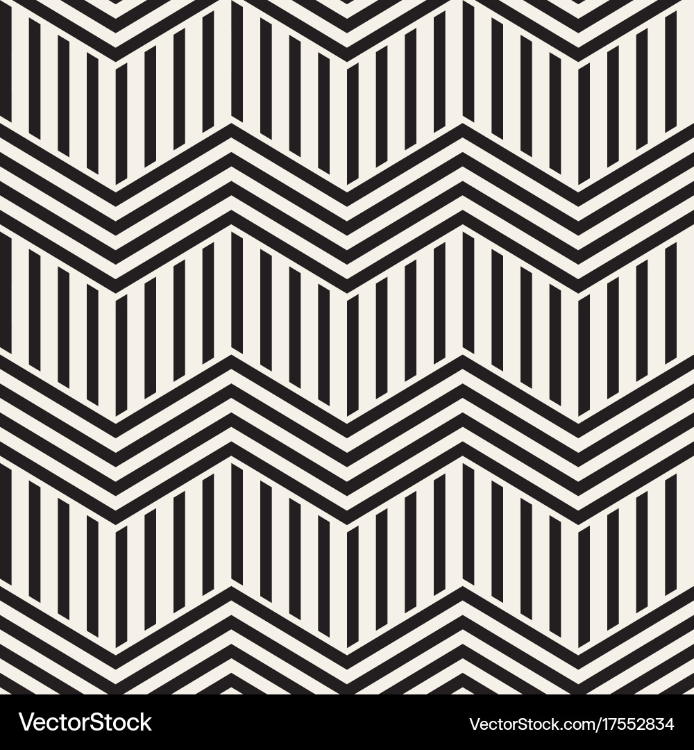 Zigzag Line Abstract Pattern Vector Image