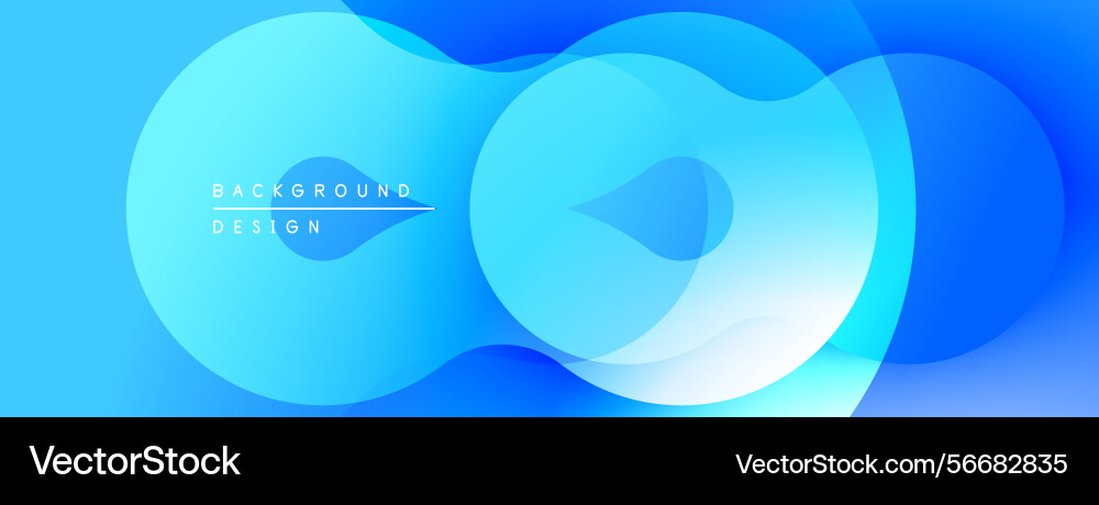 Abstract blue shapes overlap creating fluid Abstract blue shapes overlap creating fluid vector image