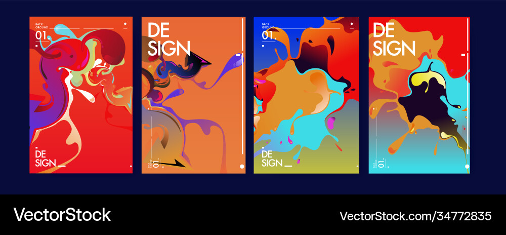 Colorful abstract fluid gradient pattern Colorful abstract fluid gradient pattern vector image