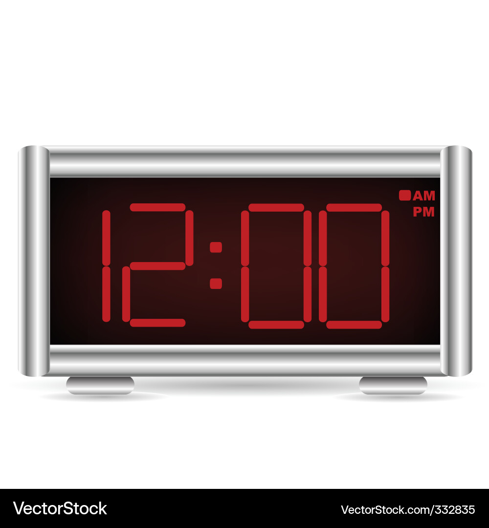 Digital Clock Display vector image