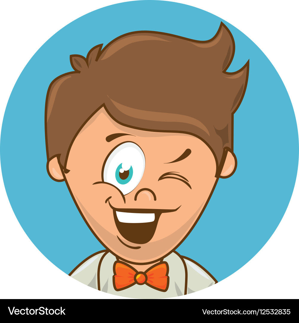 Man character sixty style Vector Image
