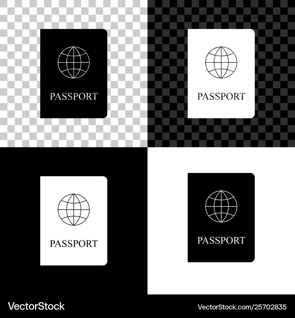 Passport with biometric data icon isolated Passport with biometric data icon isolated vector image