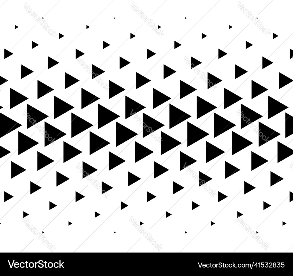 Triangle halftone texture pattern geometric Triangle halftone texture pattern geometric vector image