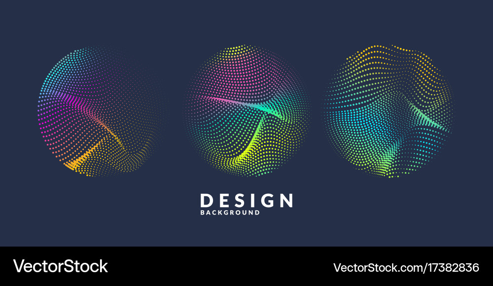 Abstract background with a colored dynamic vector image
