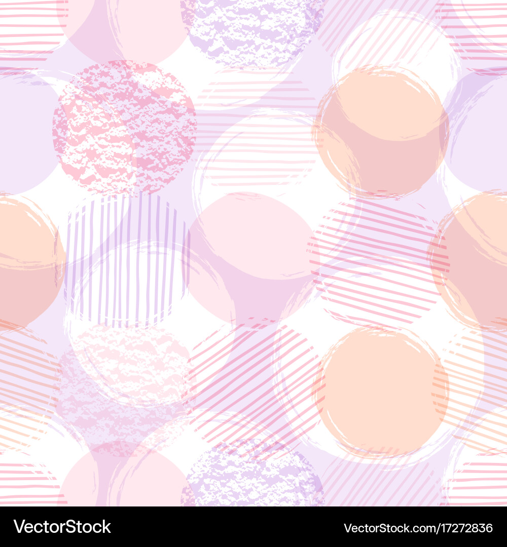 Abstract geometric seamless pattern with circles vector image