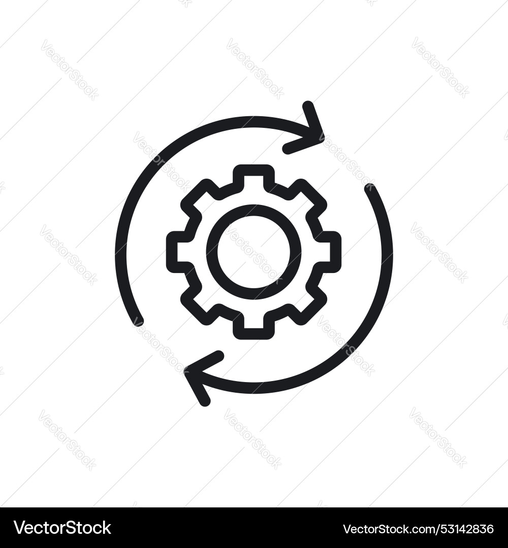Agile process icon symbol on white background Agile process icon symbol on white background vector image