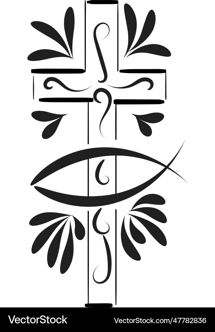 Christian symbol design for print Christian symbol design for print vector image