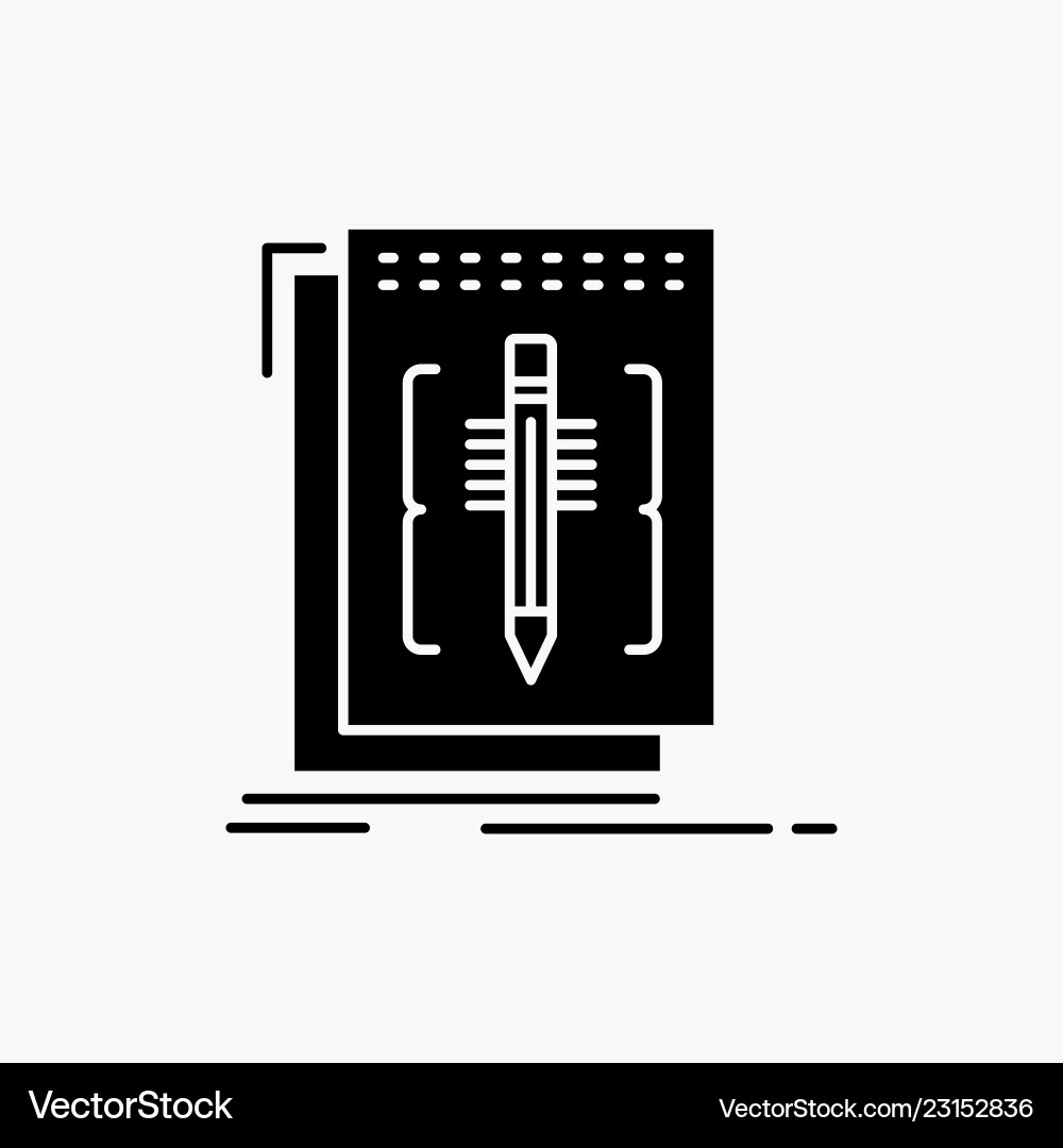 Code edit editor language program glyph icon Code edit editor language program glyph icon vector image