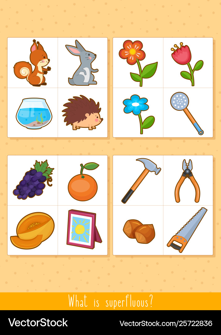 Educational children game logic for kids Educational children game logic for kids vector image
