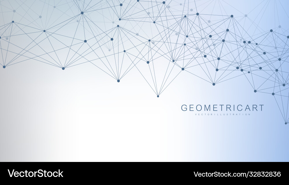 Geometric abstract background with connected line Geometric abstract background with connected line Vector Image
