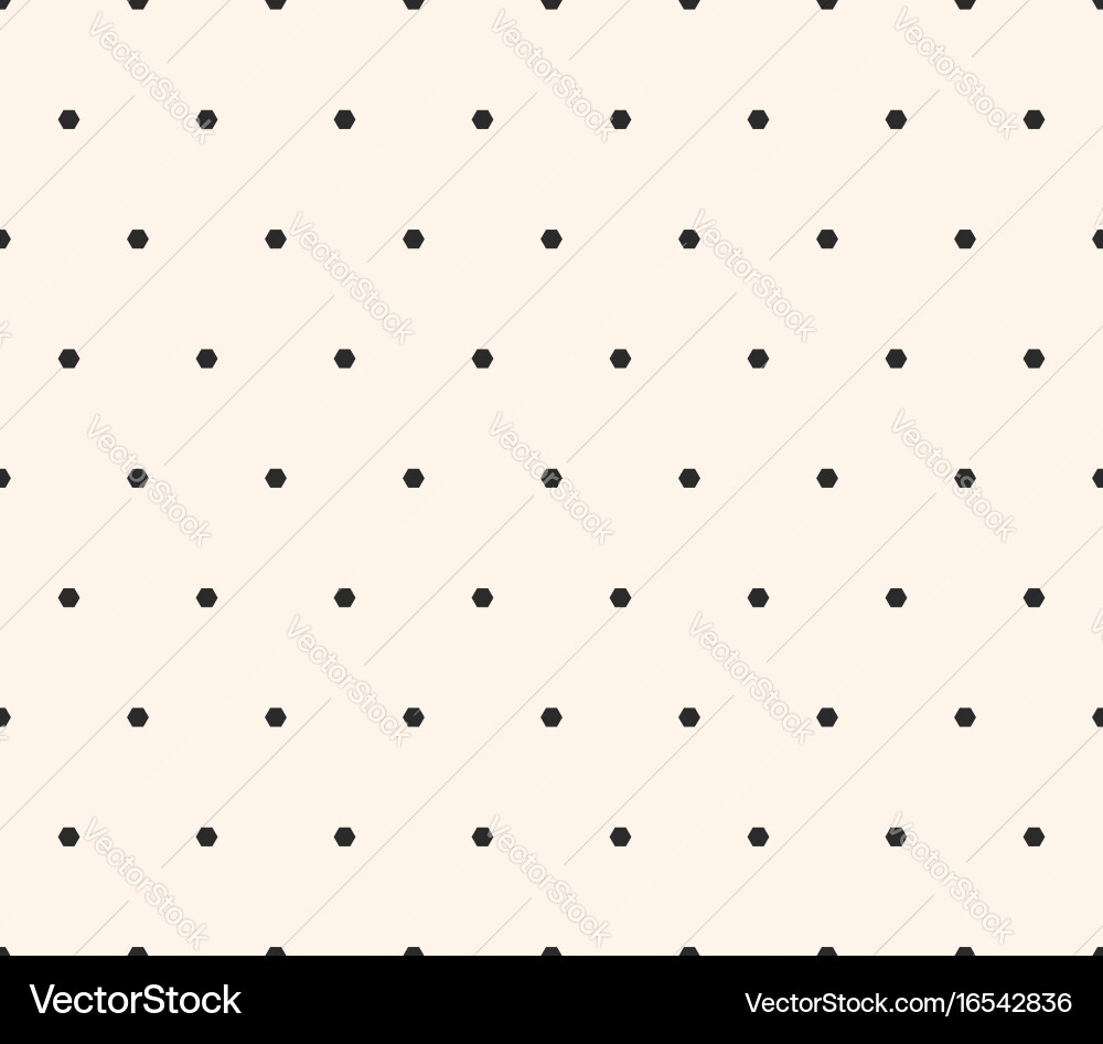Minimalist seamless pattern with small hexagons vector image