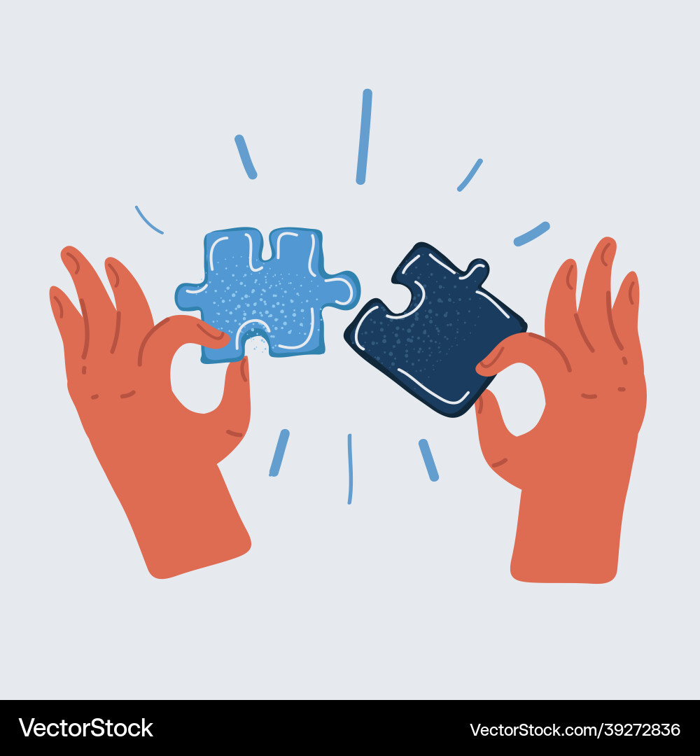 Missing piece of jigsaw Missing piece of jigsaw vector image